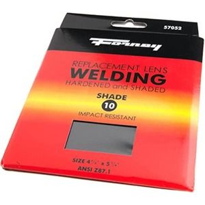 Forney #57052 Replacement Hardened Welding Lens; Shade 10; 5-1/4" x 4-1/2"; NIP